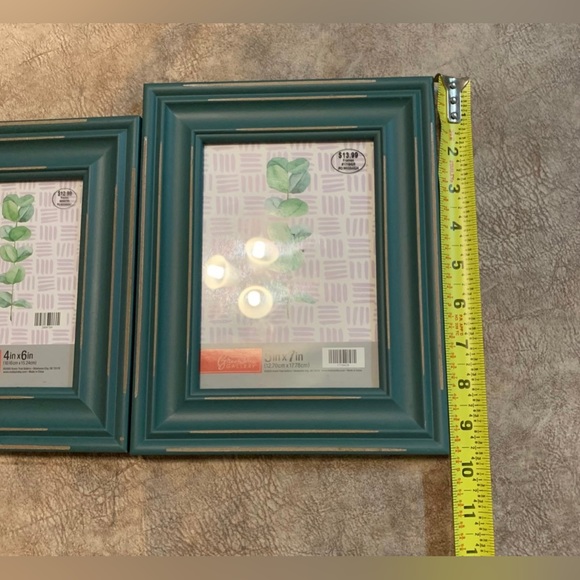 2 Teal Wooden Frames NWT - Picture 10 of 12